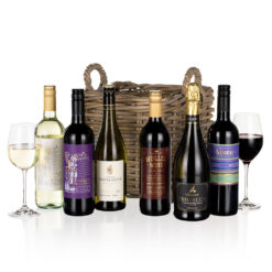 SIX WINES IN WICKER