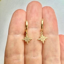 star dangle earrings