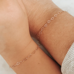 interlocking heart bracelets for mom and child