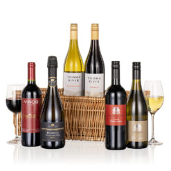 SIX WINES IN WICKER